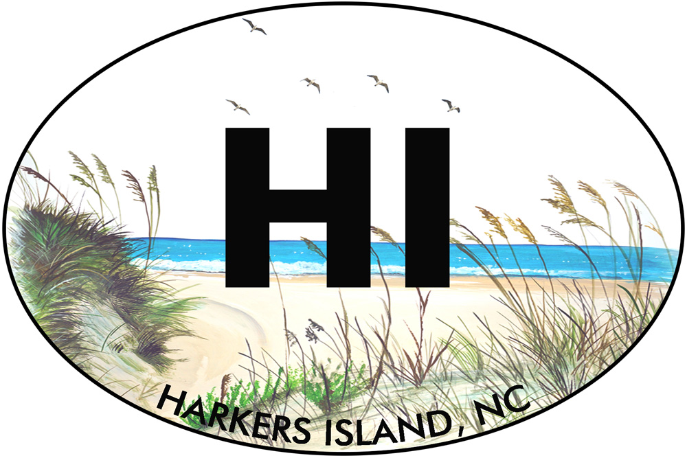 OBX - Harkers Island Decal/Sticker - Click Image to Close