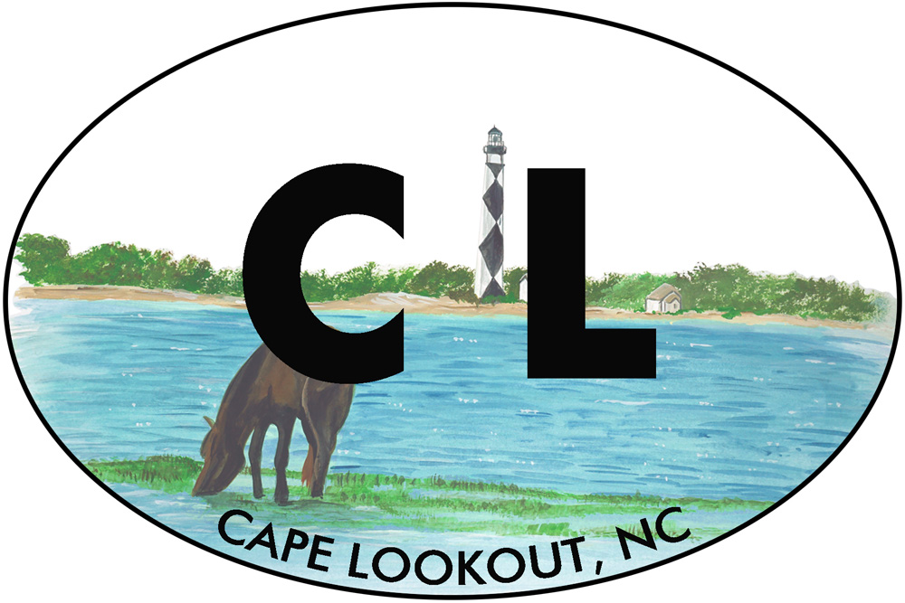 OBX - CL - Cape Lookout Decal/Sticker - Click Image to Close
