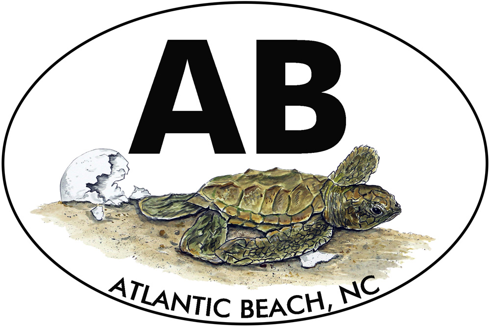OBX- Atlantic Beach - Hatchling Decal/Sticker - Click Image to Close
