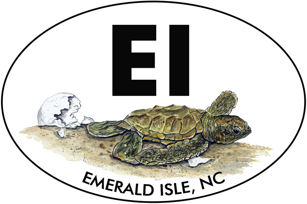 OBX - EI - Emerald Isle - Hatchling Decal/Sticker - Click Image to Close
