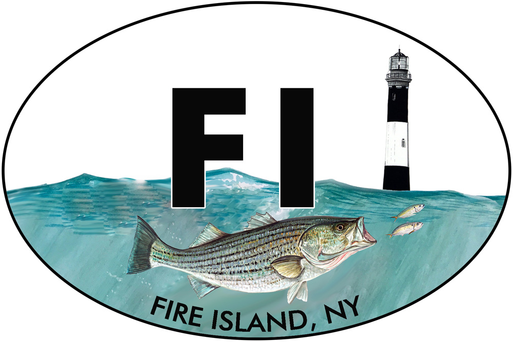 FI - Fire Island Lighthouse 1 Decal/Sticker - Click Image to Close