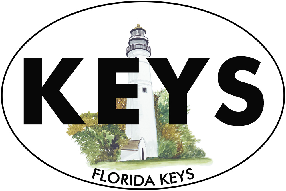 KEYS - Florida Keys Lighthouse Decal/Sticker - Click Image to Close