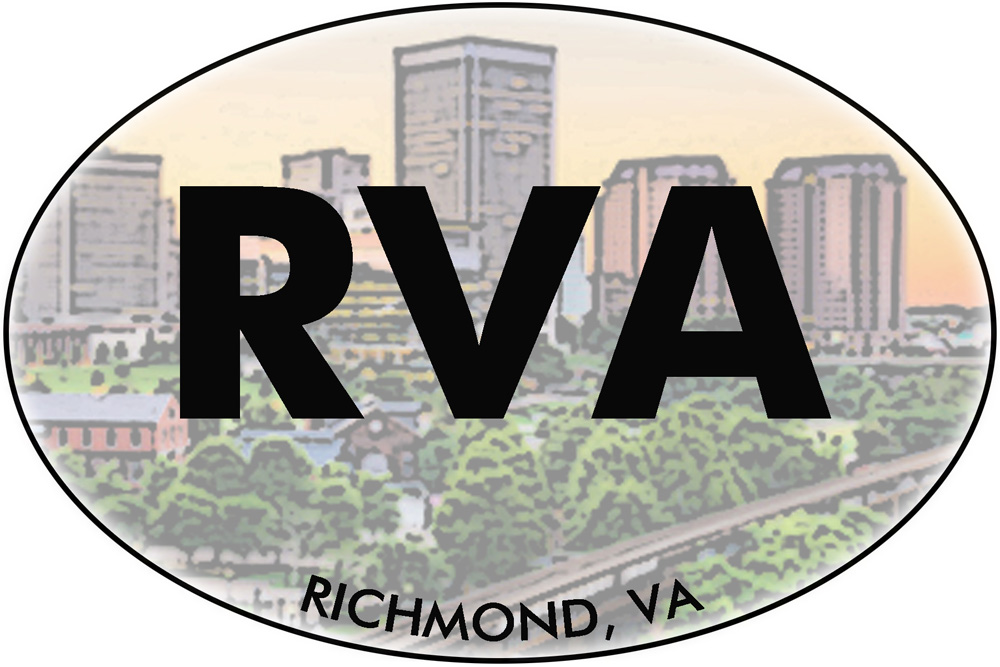 RVA - Richmond VA Skyline Decal/Sticker