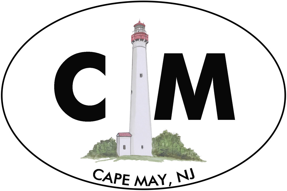 CM - Cape May Lighthouse Decal/Sticker - Click Image to Close