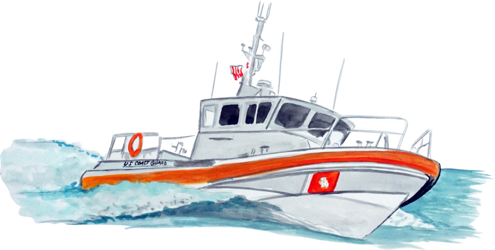 US Coast Guard Boat Decal/Sticker - Click Image to Close