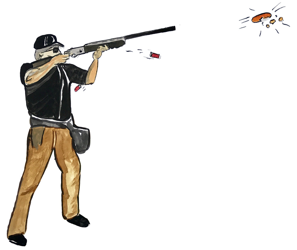 Skeet Shooter Decal/Sticker - Click Image to Close