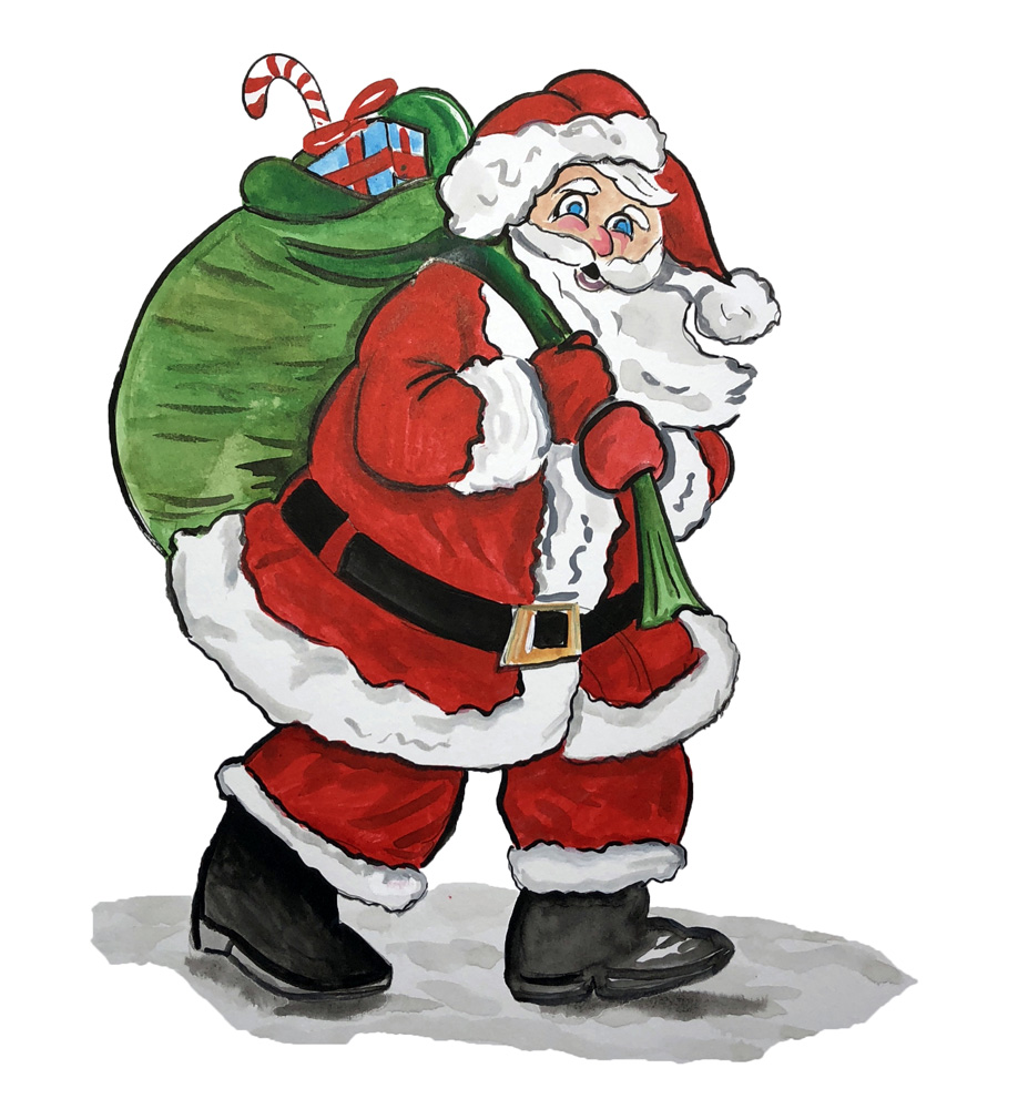 Santa Clause Decal/Sticker - Click Image to Close
