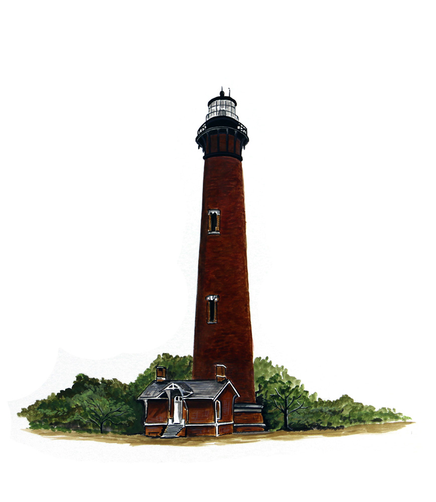 Currituck Lighthouse Decal/Sticker - Click Image to Close
