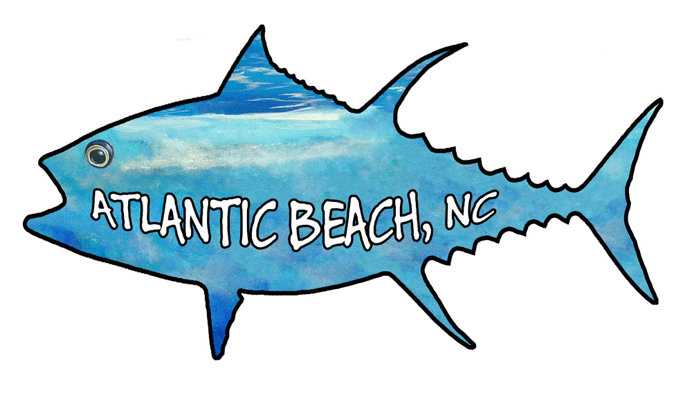 Atlantic Beach Tuna Decal/Sticker - Click Image to Close