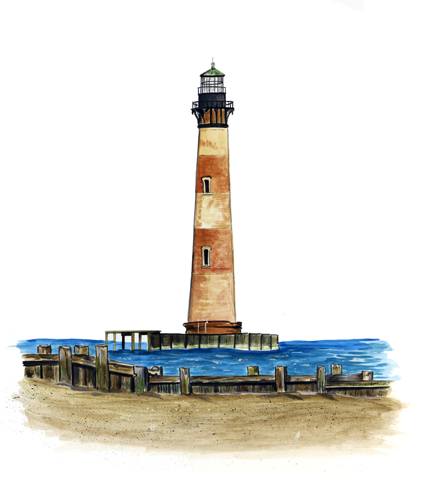 Morris Island Lighthouse Decal/Sticker