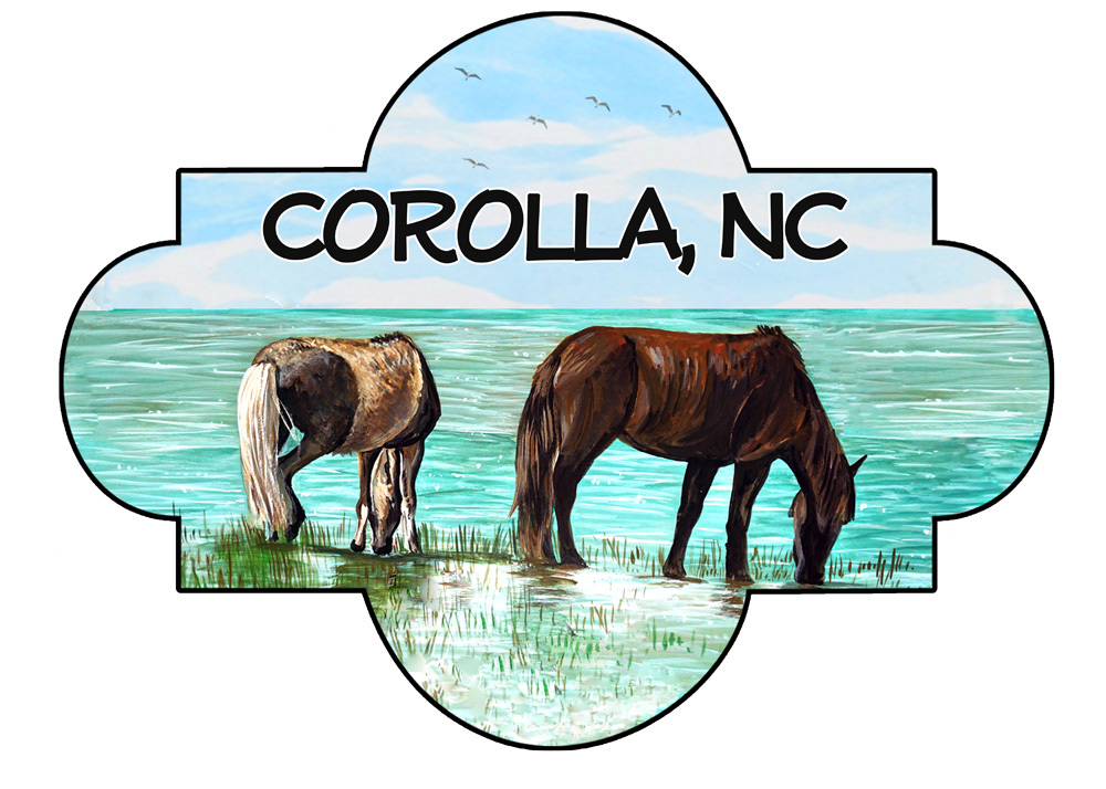 Corolla - Horses Scene Decal/Sticker