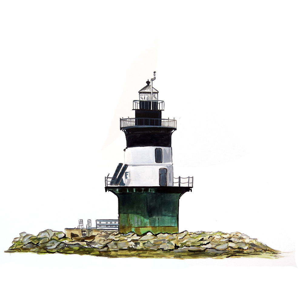 Orient Point Lighthouse Decal/Sticker - Click Image to Close