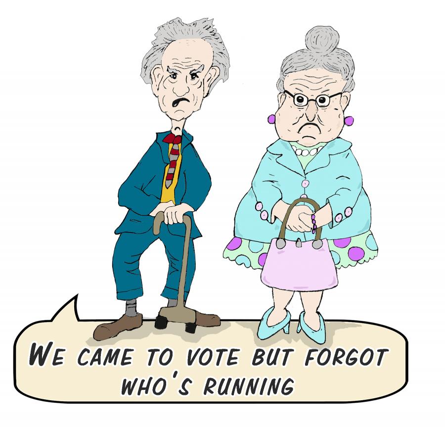 Oldsters - Voting Decal/Sticker - Click Image to Close