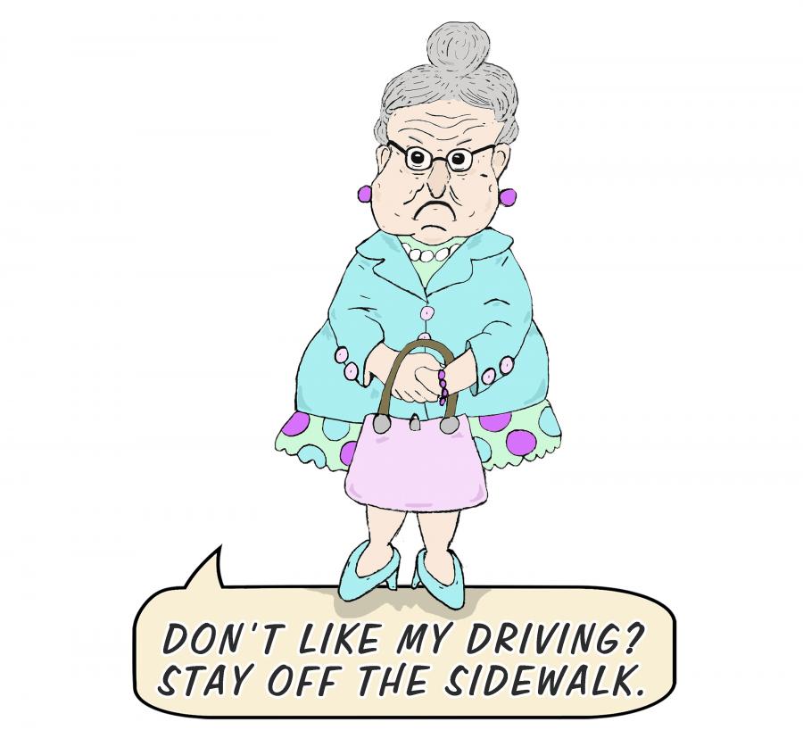 Old Lady - My Driving Decal/Sticker - Click Image to Close