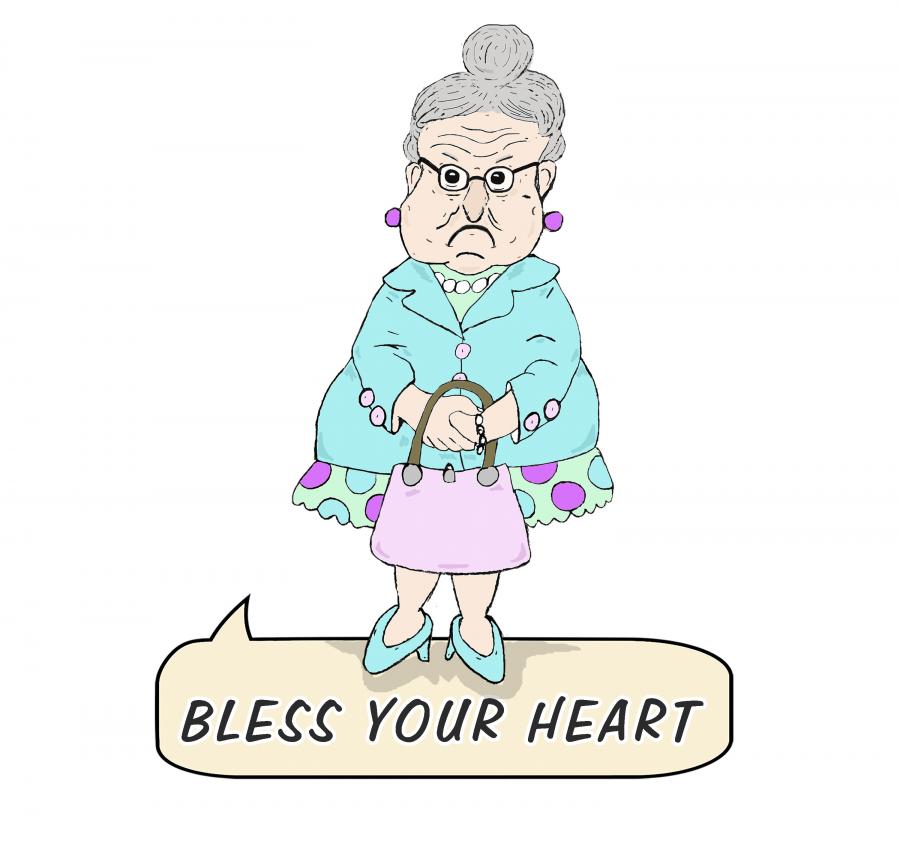 Old Lady - Bless Your Heart Decal/Sticker - Click Image to Close