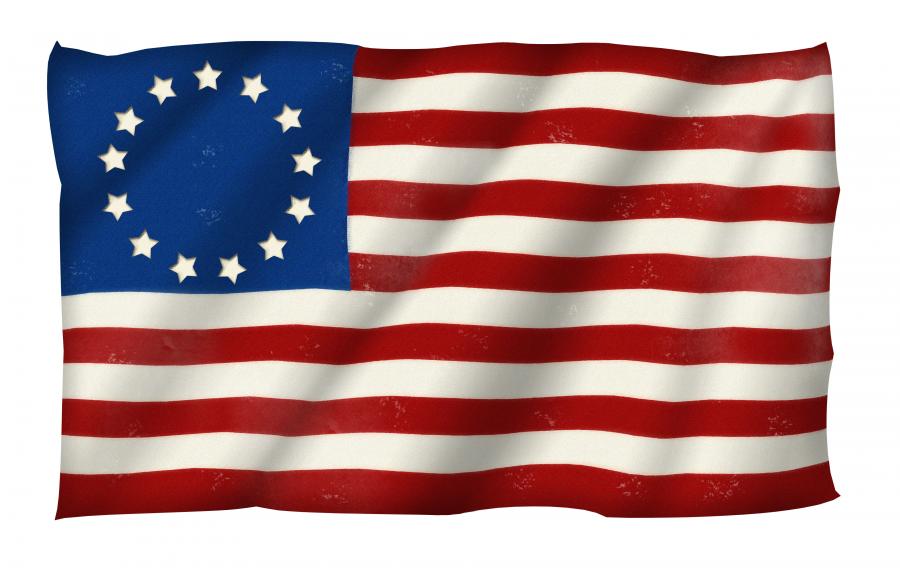 Betsy Ross 1776 US Flag Decal/Sticker - Click Image to Close
