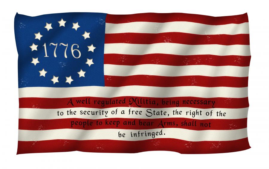 Betsy Ross US Flag - 2nd Amendment Decal/Sticker