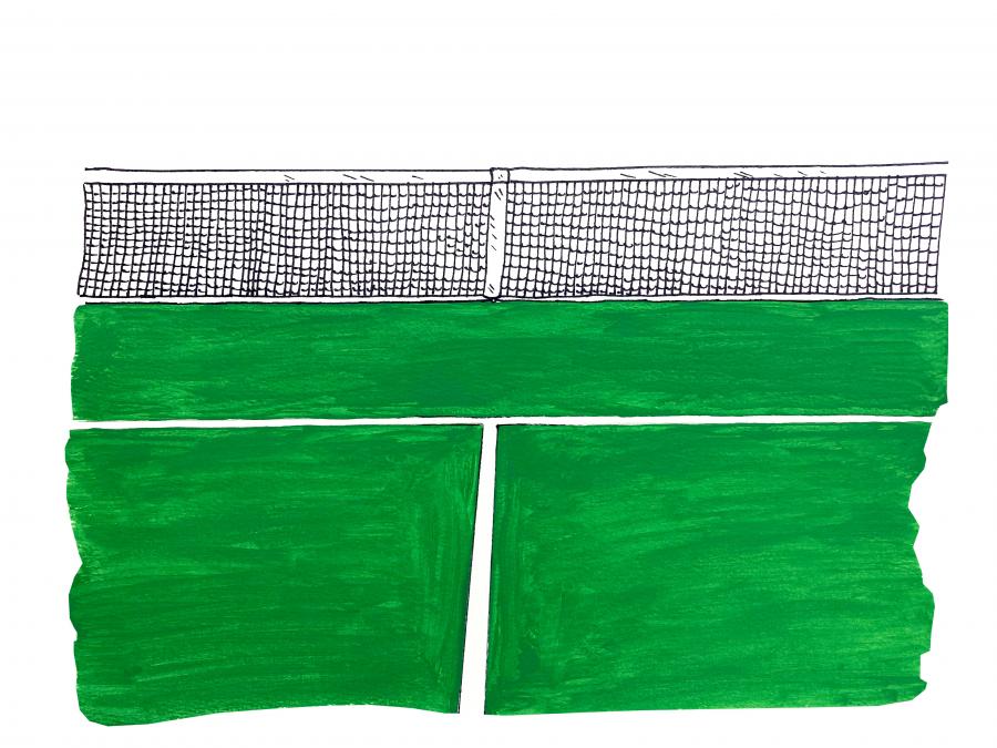 Tennis Court Decal/Sticker - Click Image to Close