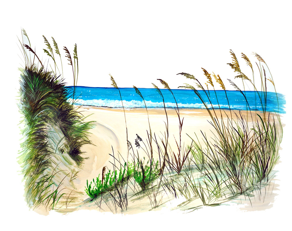 Sand Dune Scene Decal/Sticker - Click Image to Close
