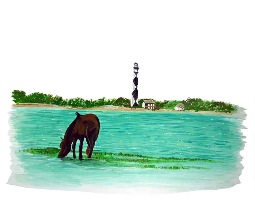 Pony Cape Lookout Decal/Sticker