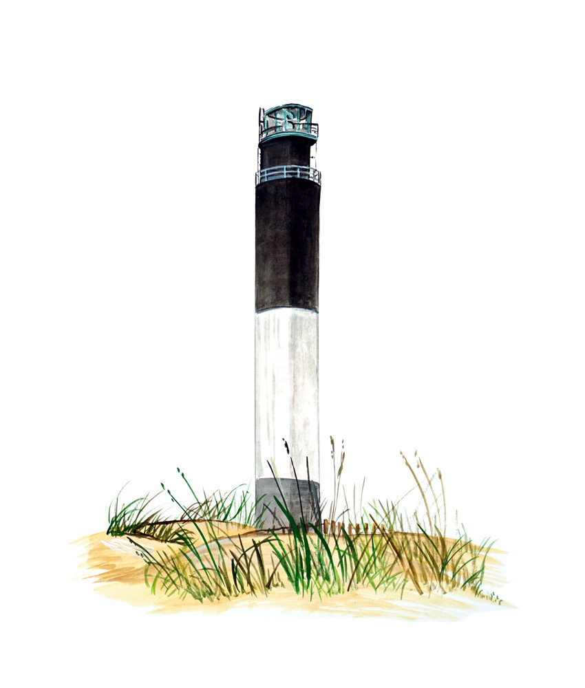 Oak Island Lighthouse Decal/Sticker - Click Image to Close