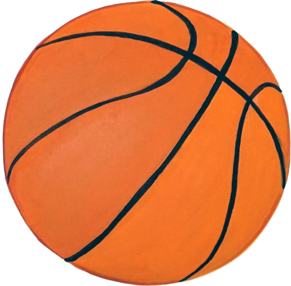 Basket Ball Decal/Sticker - Click Image to Close