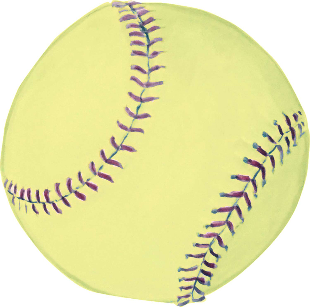 Softball Decal/Sticker - Click Image to Close