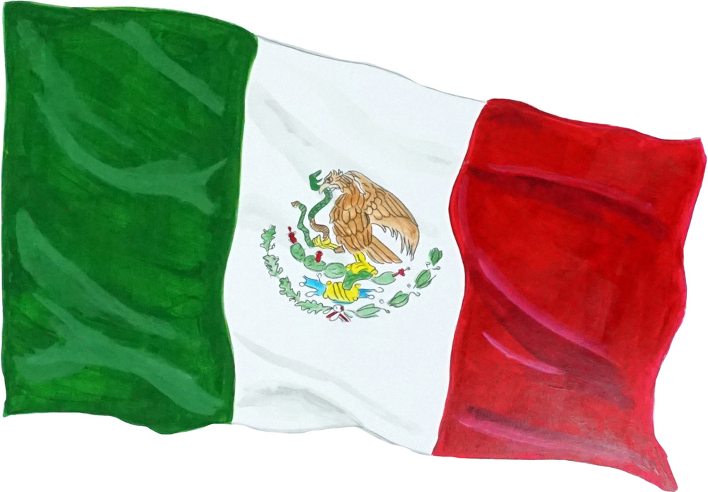 Mexican Flag Decal/Sticker