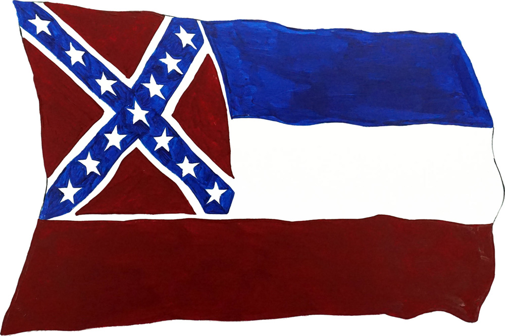 Mississippi Flag Decal/Sticker - Click Image to Close
