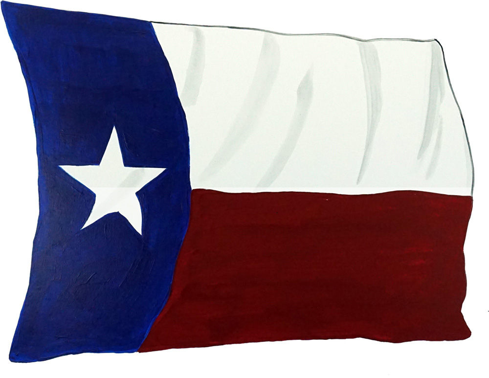 Texas Flag Decal/Sticker - Click Image to Close