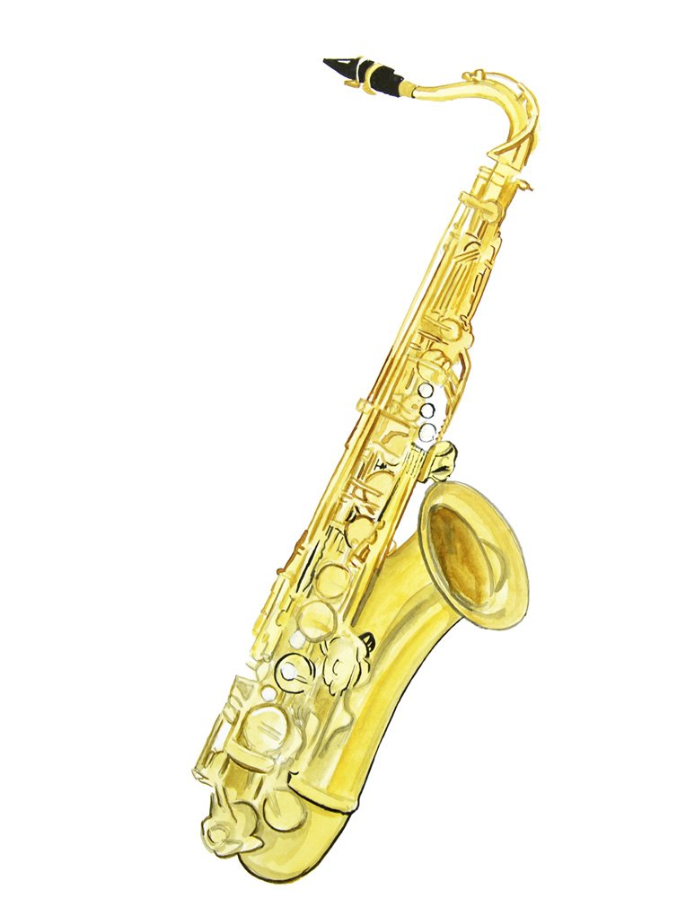 Tenor Saxophone Decal/Sticker