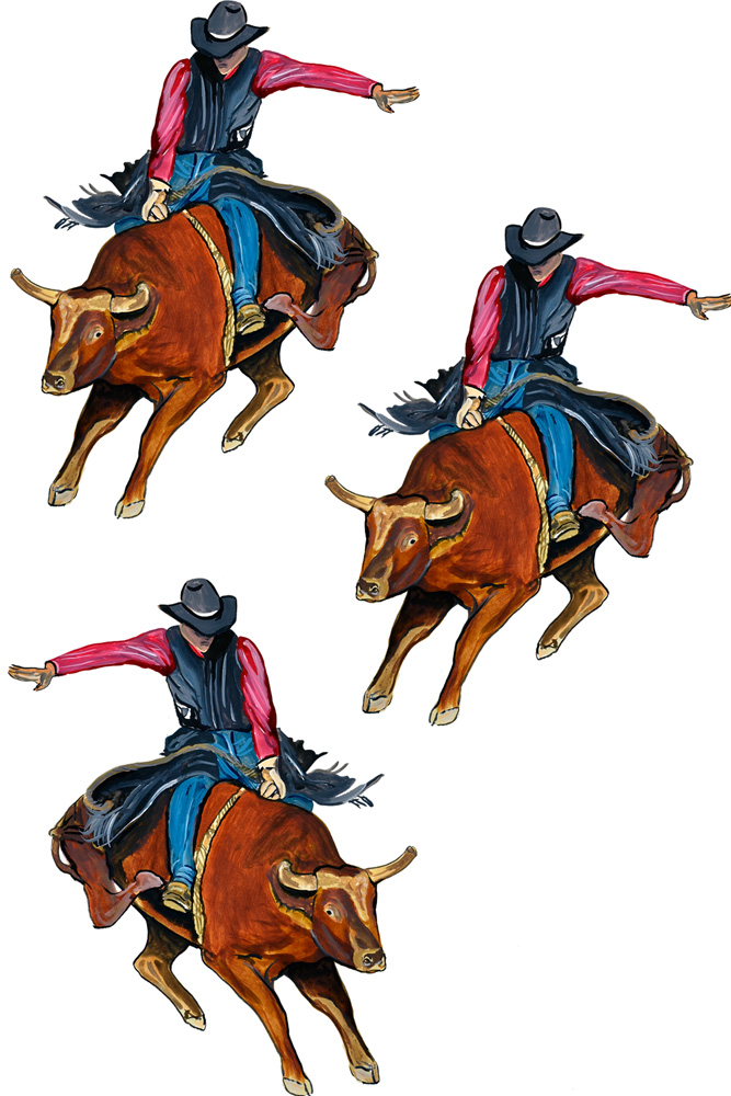 Bull Rider 3 Decal/Sticker