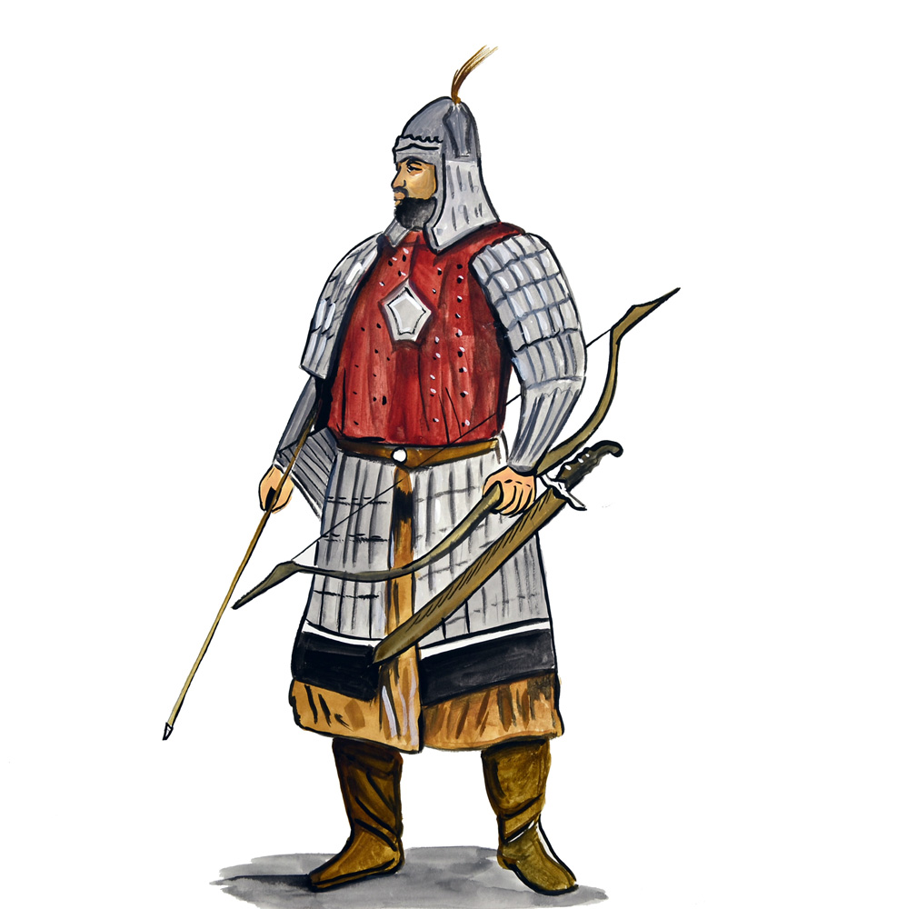 Mongol Soldier Decal/Sticker - Click Image to Close