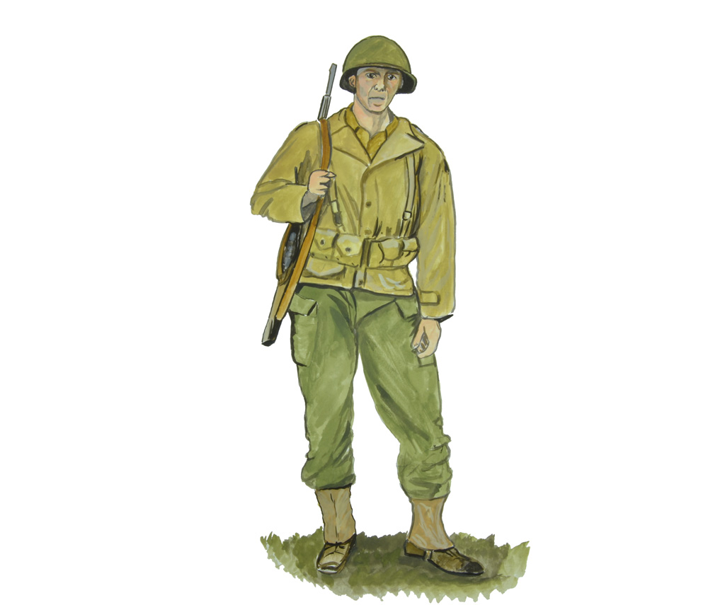 WW II SOLDIER Decal/Sticker