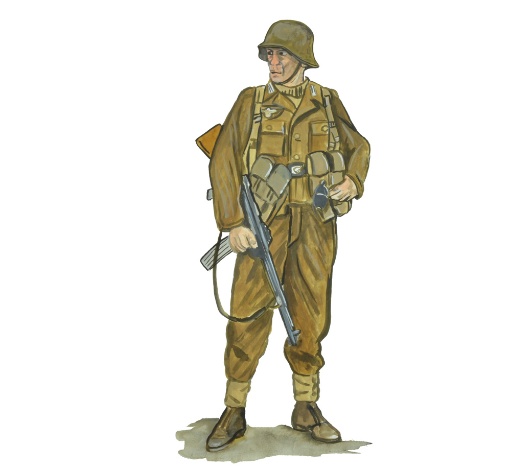 WW II SOLDIER 5 Decal/Sticker - Click Image to Close