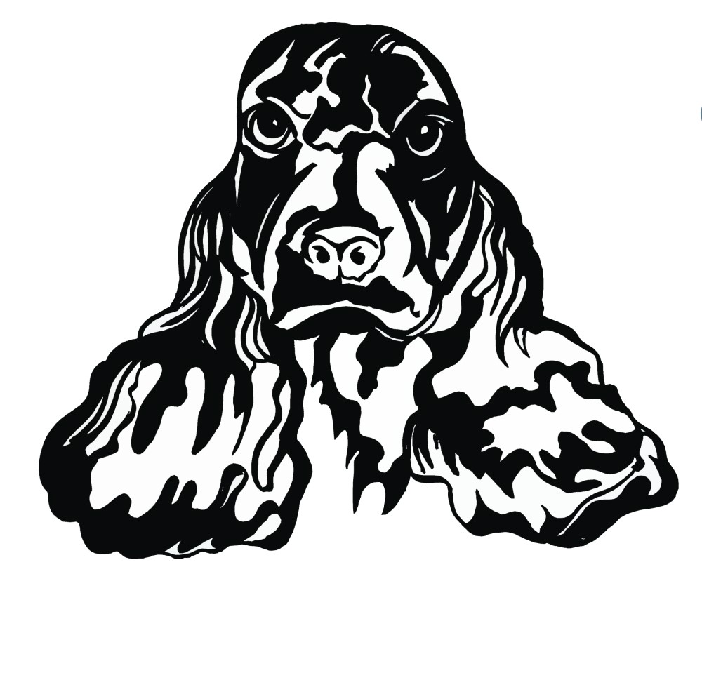 Cocker Spaniel Outline Decal/Sticker