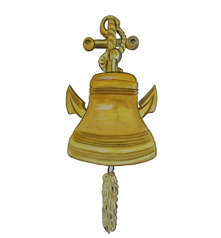 SHIP BELL Decal/Sticker - Click Image to Close