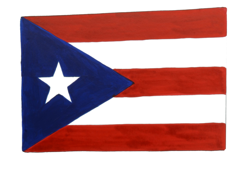 PUERTO RICO FLAG Decal/Sticker - Click Image to Close