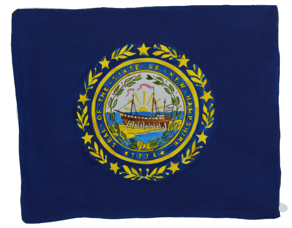 New Hampshire State Flag Decal/Sticker