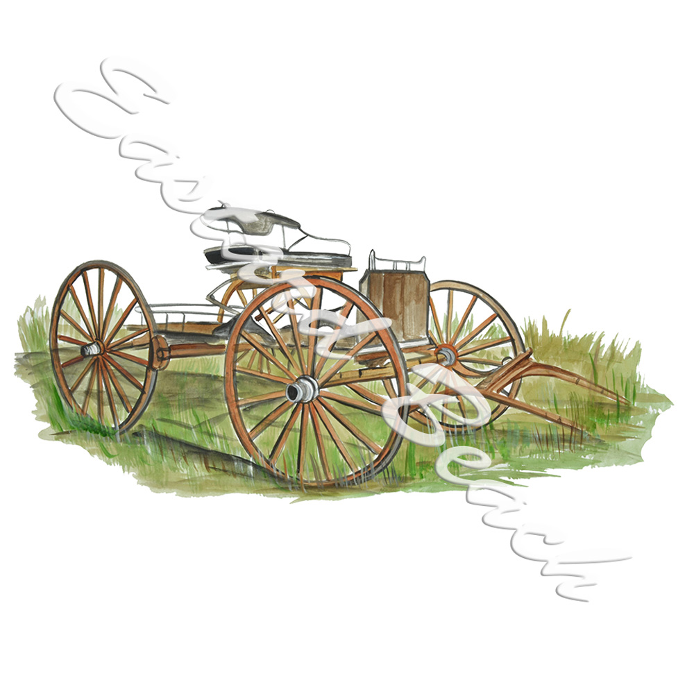 HORSE WAGON Decal/Sticker - Click Image to Close