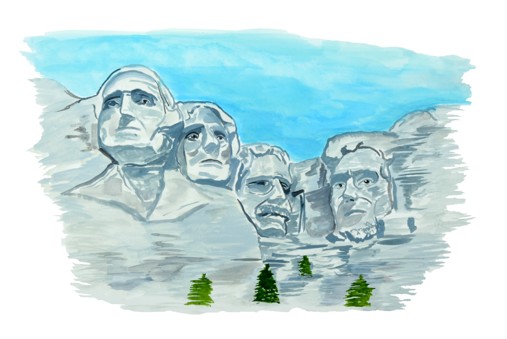 MOUNT RUSHMORE Decal/Sticker - Click Image to Close