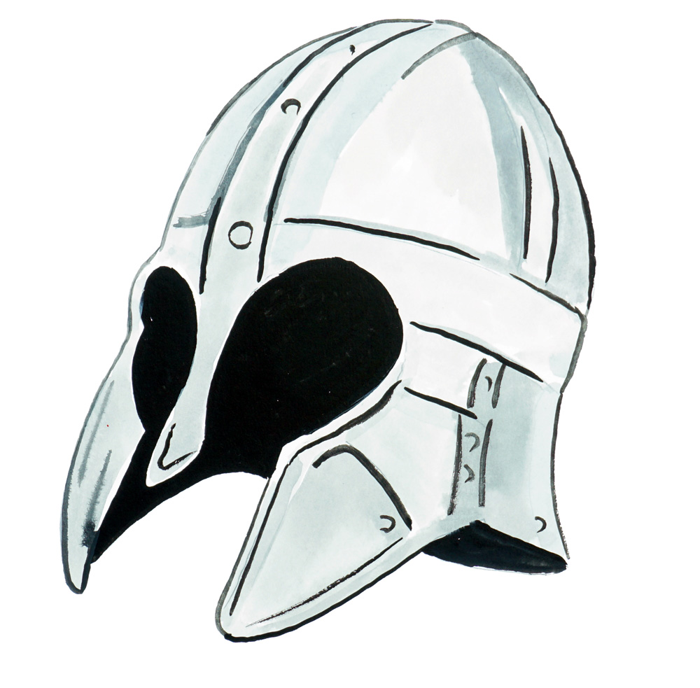 Viking Helmet 2 Decal/Sticker