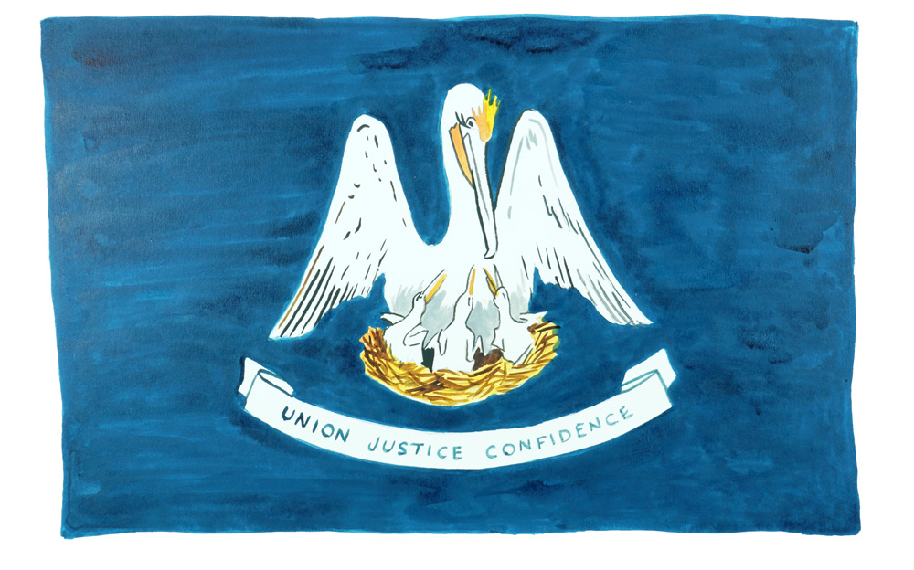 Louisiana State Flag Decal/Sticker
