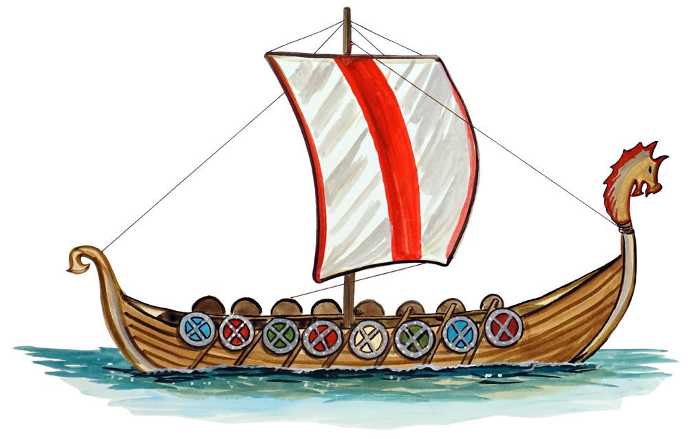 Viking Ship Decal/Sticker