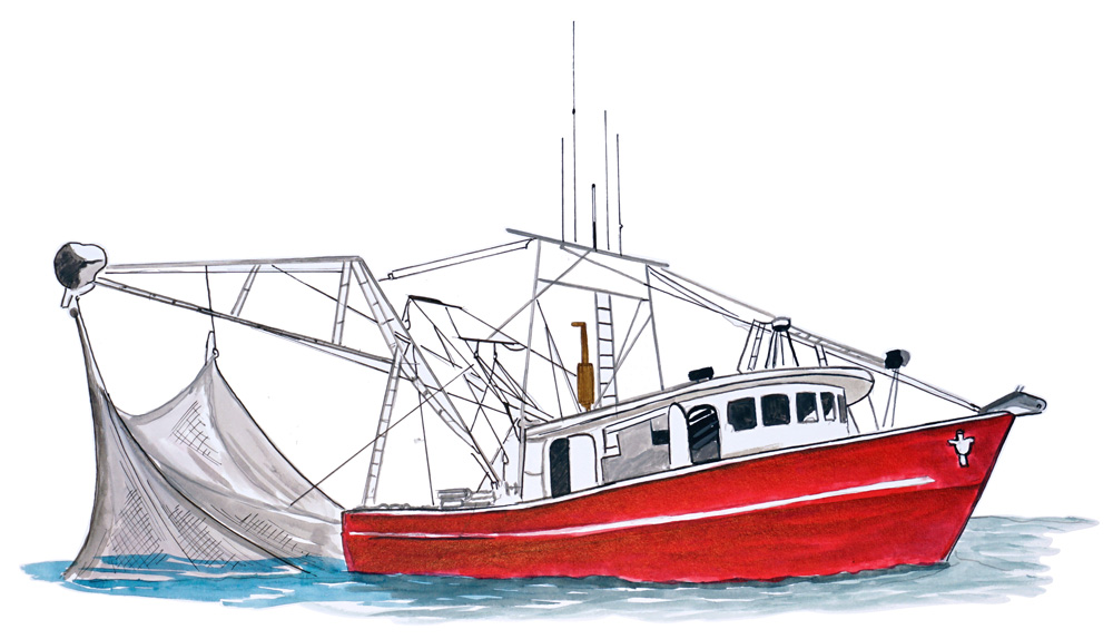 Shrimp Boat Decal/Sticker - Click Image to Close