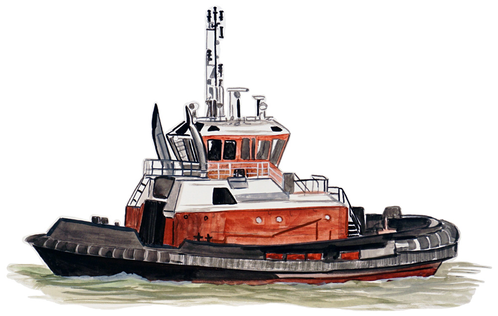 Tugboat Decal/Sticker