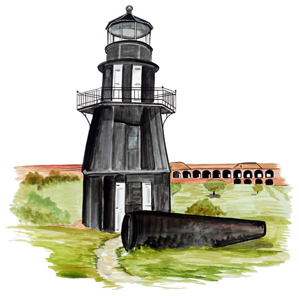 Fort Jefferson Decal/Sticker - Click Image to Close