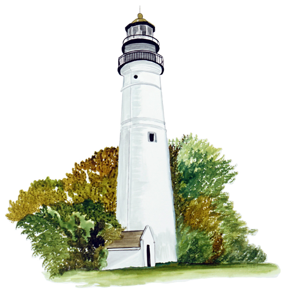 Key West Lighthouse Decal/Sticker - Click Image to Close