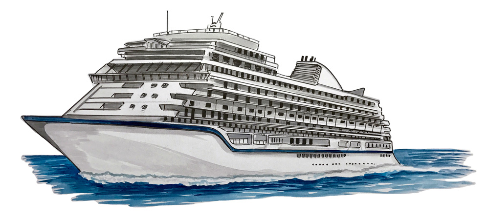 Cruise Ship Decal/Sticker - Click Image to Close