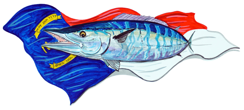NC Flag & Wahoo Decal/Sticker - Click Image to Close